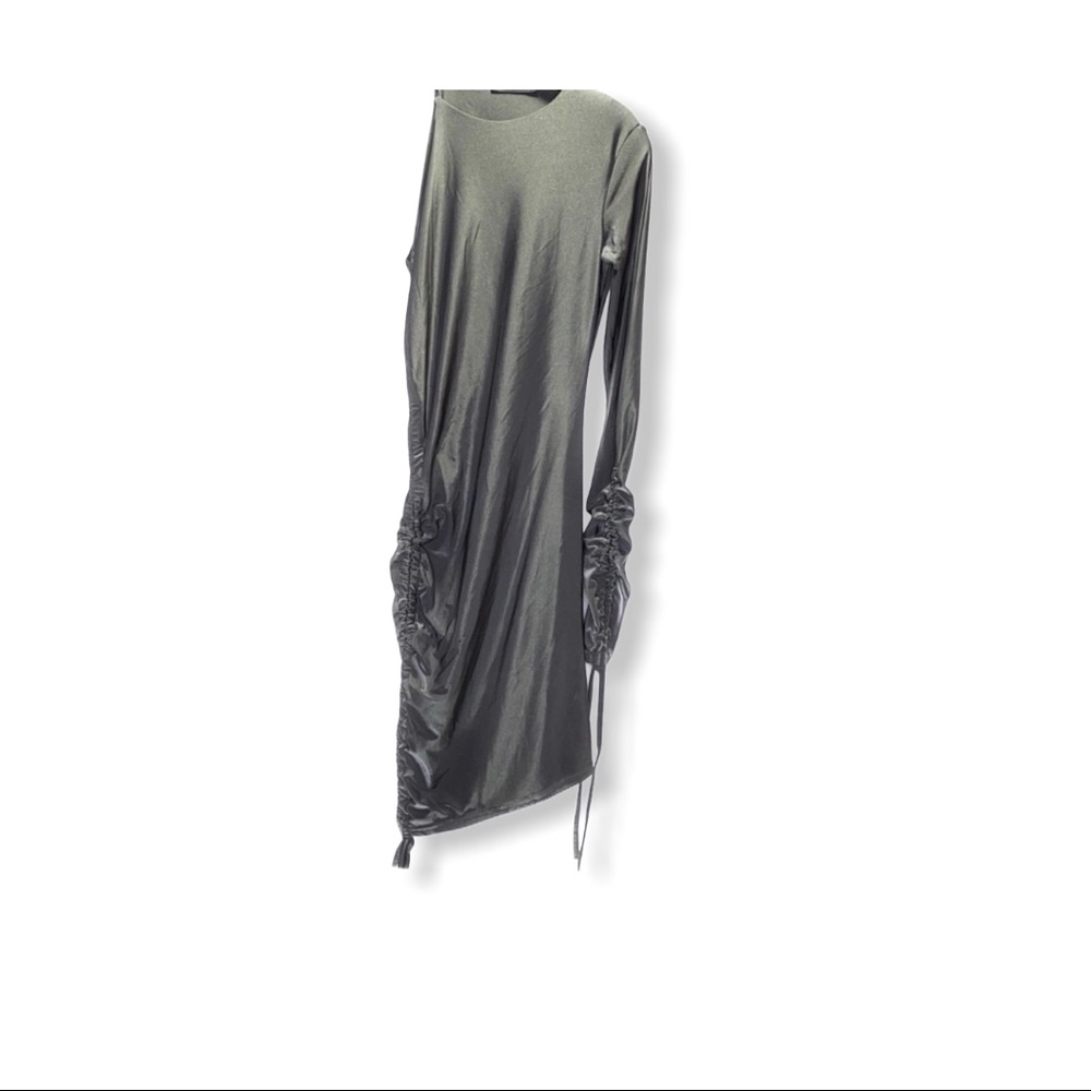 Asymmetrical Gunmetal Dress